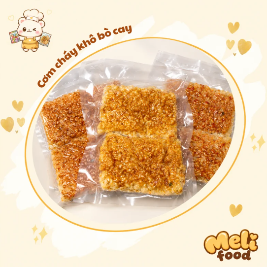 cơm cháy khô bò cay